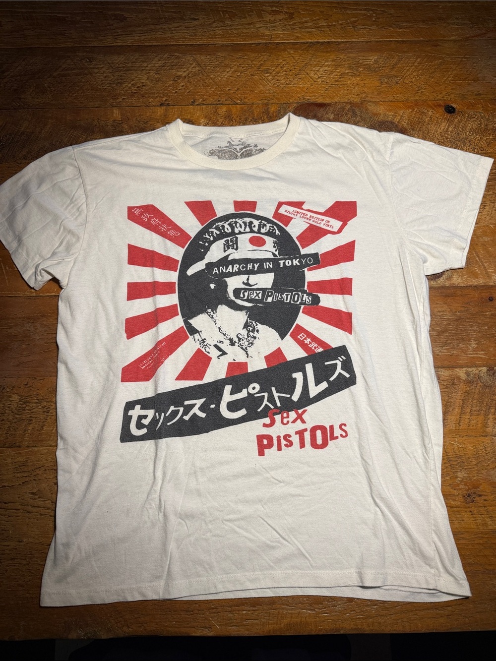 Sex Pistols - Graphic Tee - White with Red & Black Print